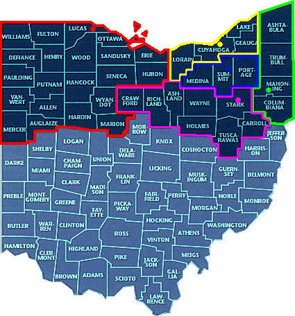 Ohio Northern Division Map